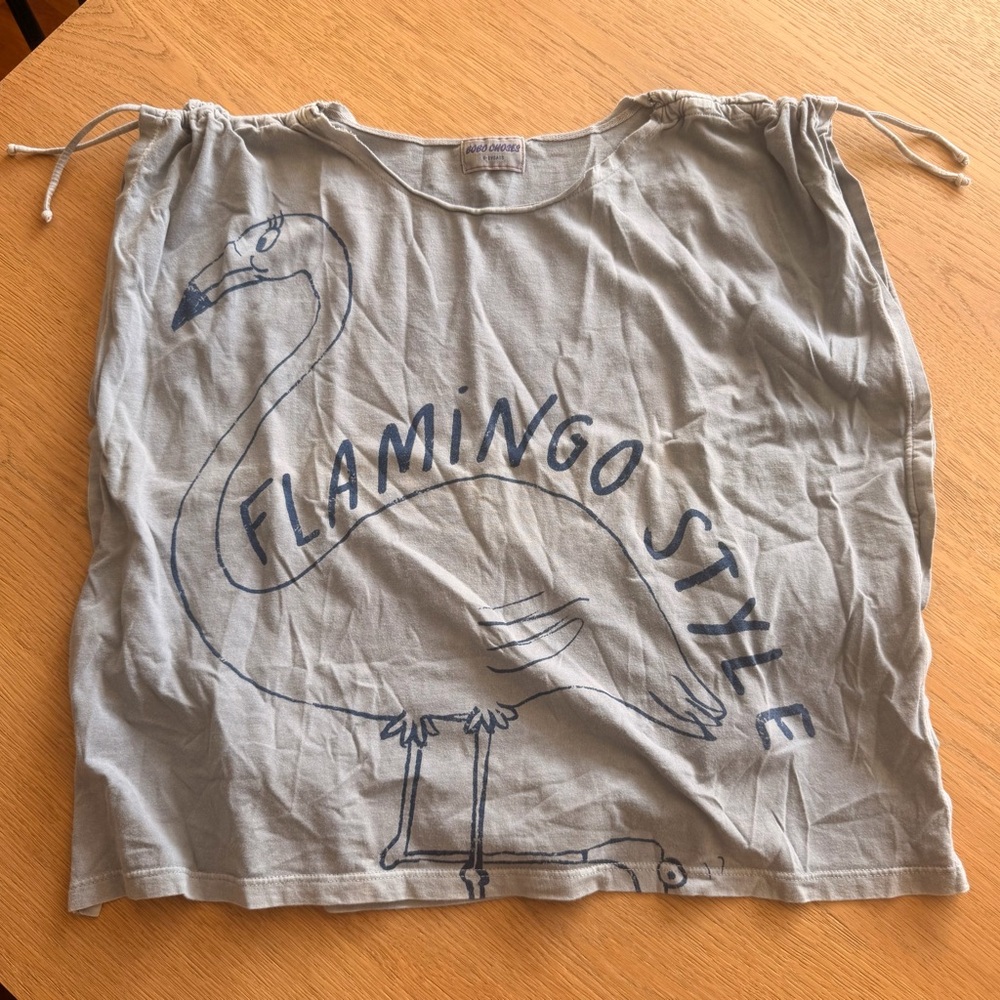 Bobo Choses 8-9y Denim Blue Graphic Top